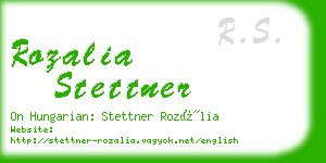 rozalia stettner business card